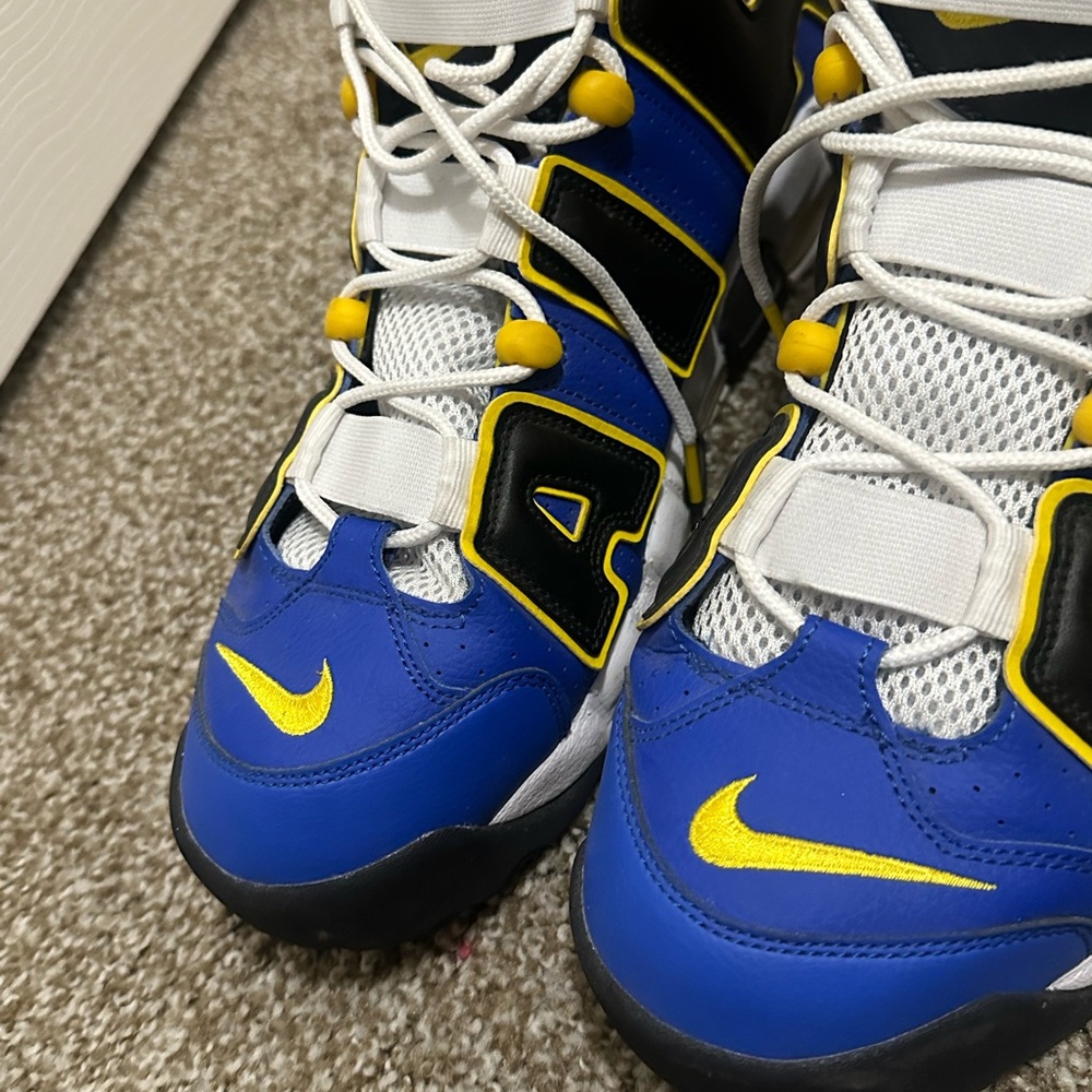 Nike Air More Uptempo - Blue, Black, and Yellow - Picture 5 of 7